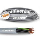 Lapp 10m Ölflex Classic 110 Stuurleiding - 3G1,5 mm² PVC Stuurkabel Grijs
