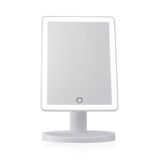 Pauleen 480.05 Shining Soul Mirror Make-up Spiegel Vrijstaand Rechthoekig Wit LED USB/Batterij
