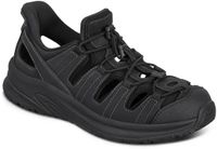 Orthofeet Saturn Sandalen Zwart Leer Maat 42 Mannen Platte Sandalen