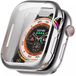 Strap-it Schokabsorberend TPU bescherm hoesje - soft case geschikt voor de Apple Watch series 10 / 11 - maat 42mm (zilver)