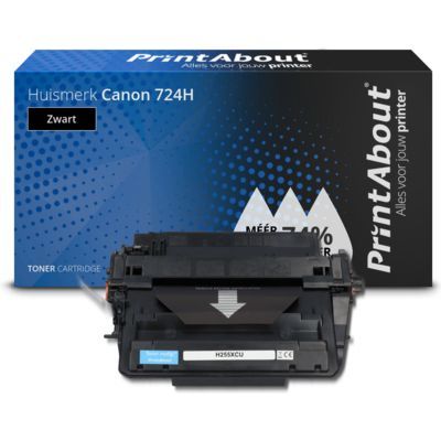 PrintAbout Huismerk Canon 724H Toner Zwart Hoge capaciteit