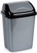 Orion Sp. z o.o. Poubelle 10 Litres - Plastique - Gris - Rectangulaire - Uni - Avec Couvercle