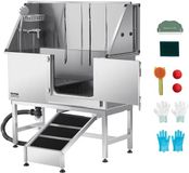 VEVOR Hondentrimbak Hondenwasplaats Roestvrijstalen Rechterdeur 1270x580x1495MM
