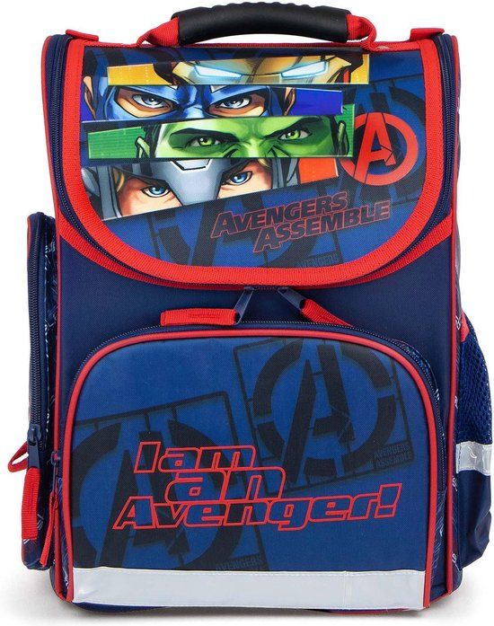 4KidsOnly Avengers Schooltas / Rugzak 40 cm Blauw, Rood Polyester Unisex Kinderen