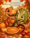 Thanksgiving Dinosaurs Coloring Book