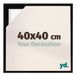 yd, Cadre 40x40 cm Noir Mat - Cadre pour toile - MDF Lyon