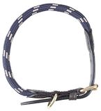 PFIFF 102827 hondenhalsband 'Lina', blauw-beige XL