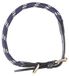 PFIFF 102827 hondenhalsband 'Lina', blauw-beige XL