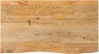 vidaXL Tafelblad met natuurlijke rand 110x60x2,5 cm massief mangohout
