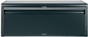 Brabantia Matte Black Fall Front Bread Bin - Rectangular - Black