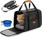 Morpilot Kattentransporter met zachte zijkanten voor grote, middelgrote katten en puppy's tot 9 kg, huisdiertransporter met veiligheidsritssluitingen