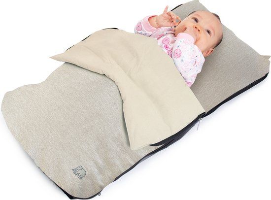 Deryan AirTraveller Vliegtuigbedje - Cream - Reiskussen met matras - 0-2 jaar