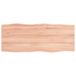 VidaXL Tafelblad Natuurlijke Rand Eikenhout Lichtbruin 100x50x(2-6)cm