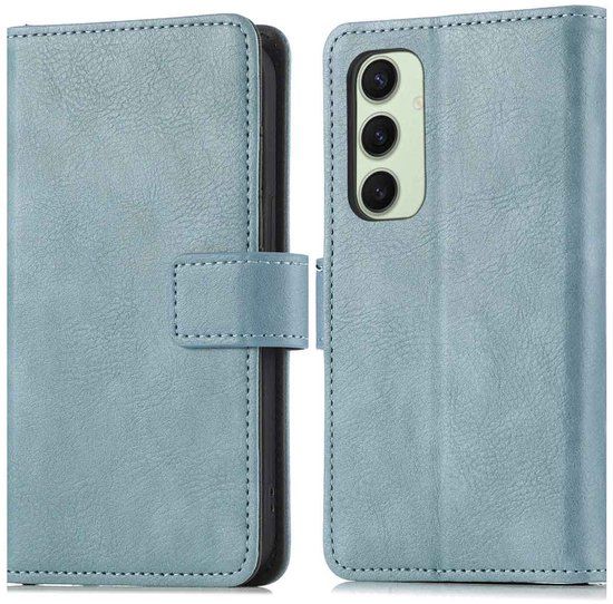 imoshion Luxe Bookcase - Geschikt voor Samsung Galaxy S24 FE - Lichtblauw