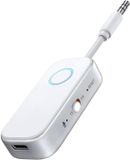 GELLDG Émetteur Bluetooth - Adaptateur Bluetooth - Émetteur Bluetooth 5.4 - Émetteur 2-en-1 avec prise jack - Récepteur - Blanc
