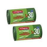 Alfaac – 20 zakken met schuifbanden, 30 l, zeer robuust, Vegetal Origin