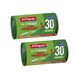 Alfaac – 20 zakken met schuifbanden, 30 l, zeer robuust, Vegetal Origin