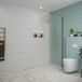 FortiFura Galeria inloopdouche - 70x200cm - mat glas - wandarm - PVD - geborsteld messing (goud)