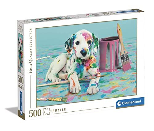 Clementoni Collection-The Funny Dalmatian-500 Puzzel voor volwassenen, Made in Italy, meerkleurig, 35150