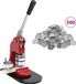 vidaXL Buttonmachine met 500 st buttononderdelen 44 mm