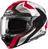 HJC F100 Bios Systeemhelm Zwart/Grijs/Rood XXL