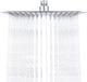 Merkloos / Sans marque Vierkante RVS Regendouchekop 25cm - Luxe Chroom Afwerking