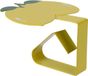 Decoris tafelkleedklemmen - 4x - citroen - geel - ijzer - 7 x 4 cm