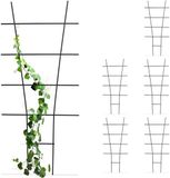 Relaxdays plantensteun - set van 6 - 79 x 35 cm - metaal - voor plantenbak