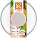 KADAX Couvercle en verre avec poignée en silicone - Beige