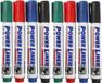 Merkloos / Sans marque Power Liners Whiteboard markers/stiften - 8x kleuren - punt van 4 mm - school en kantoor artikelen