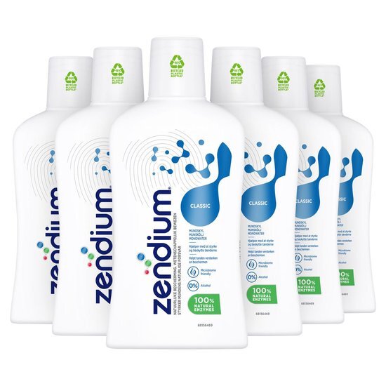 Zendium Classic mondwater 6 x 500 ml