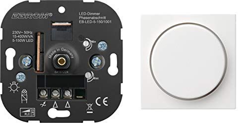 EBROM LED Dimmer Draaiknop GIRA 065003 - Faseafsnijding - 5-150W LED / 15-400W Halogeen