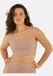 SugarShape Bustier FREEDA, Bralette, Lichte ondersteuning, Zonder beugel, Zonder voorgevormde cup, Maat 65I, Taupe