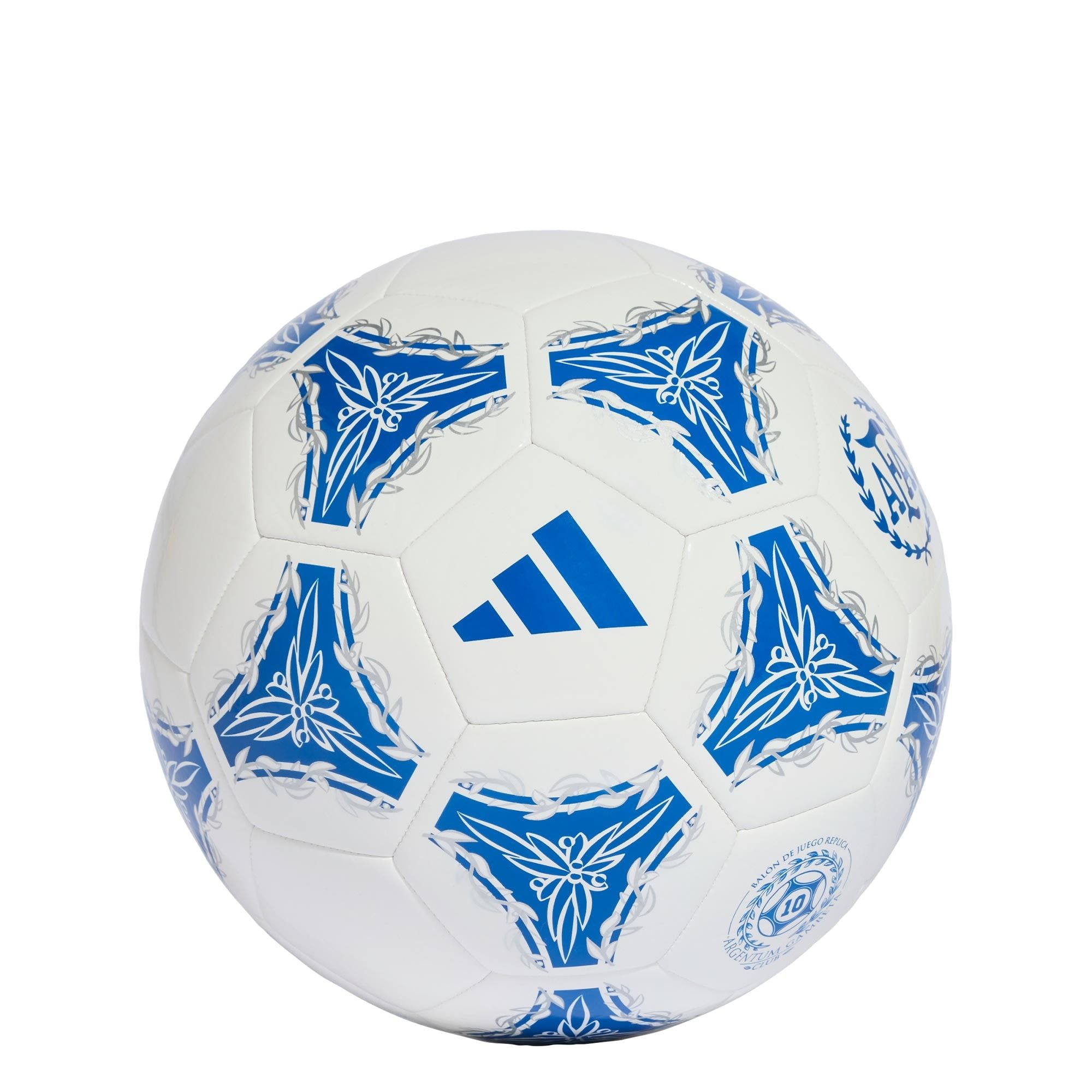 adidas uniseks-volwassene Argentina Argentum Gambeta Club Recreation Ball, glory blue/silver met./white/black, 4