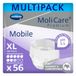 MoliCare Premium Mobile broekjes voor eenmalig gebruik: discreet bij incontinentie voor vrouwen en mannen, 8 drops, mt. XL (80-120 cm heupomtrek), 4x14 stuks