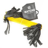Matchu Sports Speedladder - Loopladder - 5m lang - Zwart/Geel