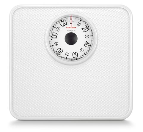 Soehnle Tempo - Mechanische personenweegschaal - Wit - 130 kg