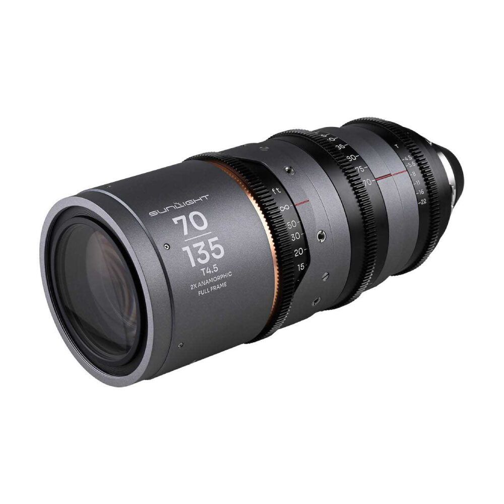 Laowa Sunlight FF 70-135mm T4.5 2X Anamorphic Zoom Amber PL-mount objectief