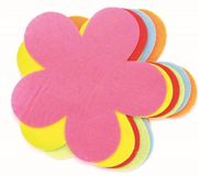 Glorex Hobby Vilt vormen - 12x gekleurde vilten bloemen van 14 cm