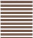 VidaXL Zebra rolgordijn 125x100 cm stofbreedte 120,9cm polyester bruin