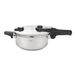 JATA Hogar HOLL2224 snelkookpan van roestvrij staal, 4 l, snelkookpan met draaisluiting, 3 veiligheidssystemen, geschikt voor inductie en alle warmtebronnen, diameter 22 cm