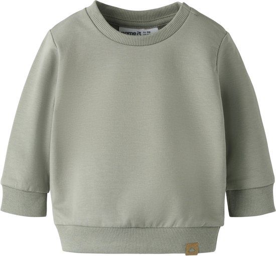 NAME IT Baby Vesten NBNTAKKI LS SWEAT NOOS - Maat 86 - Katoen - Shadow