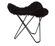Cuero Design Flying Goose Iceland Kruk, lamsvel, Shorn Black/Black, 48cm