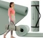 Hop-Sport Fitnessmat – Yogamat – 190 x 60 cm – 1 cm Dik – NBR Schuim – Lichtgroen