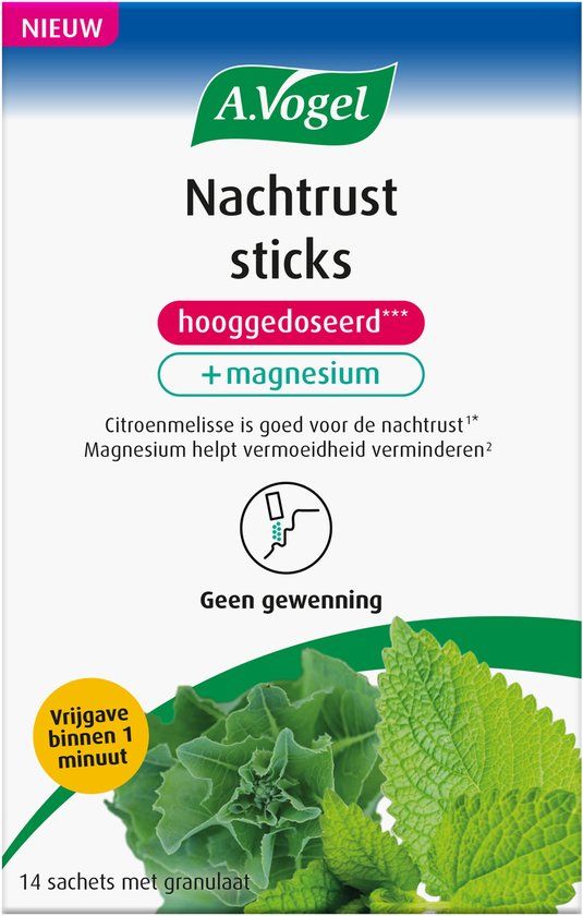 A.Vogel Nachtrust granulaat sticks - Helpt de slaapkwaliteit bevorderen. - 14 sticks