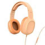 Hama Hoofdtelefoon, bekabeld, on Ear Fun C, Supra-Aural, geïntegreerde microfoon, USB-C-kabel 1,2 m, voor muziek, kantoor of gaming, spraakbesturing Siri en Google Assistant, oranje