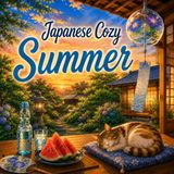 Japanese Cozy Summer: A Bold and Easy Coloring Book of Relaxing Japanese Summer Scenes