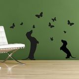 CREARREDA Muursticker, vinyl, niet giftig, afneembaar, decoratie voor kinderkamer, woonkamer en keuken voor gladde muren, eenvoudig te plakken en duurzaam