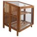 Esschert Design serre van FSC hardhout - 80cm hoog - 60x60cm