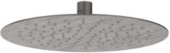 IVY Hoofddouche Slim 25 cm - Eco-air - Geborsteld Metal Black